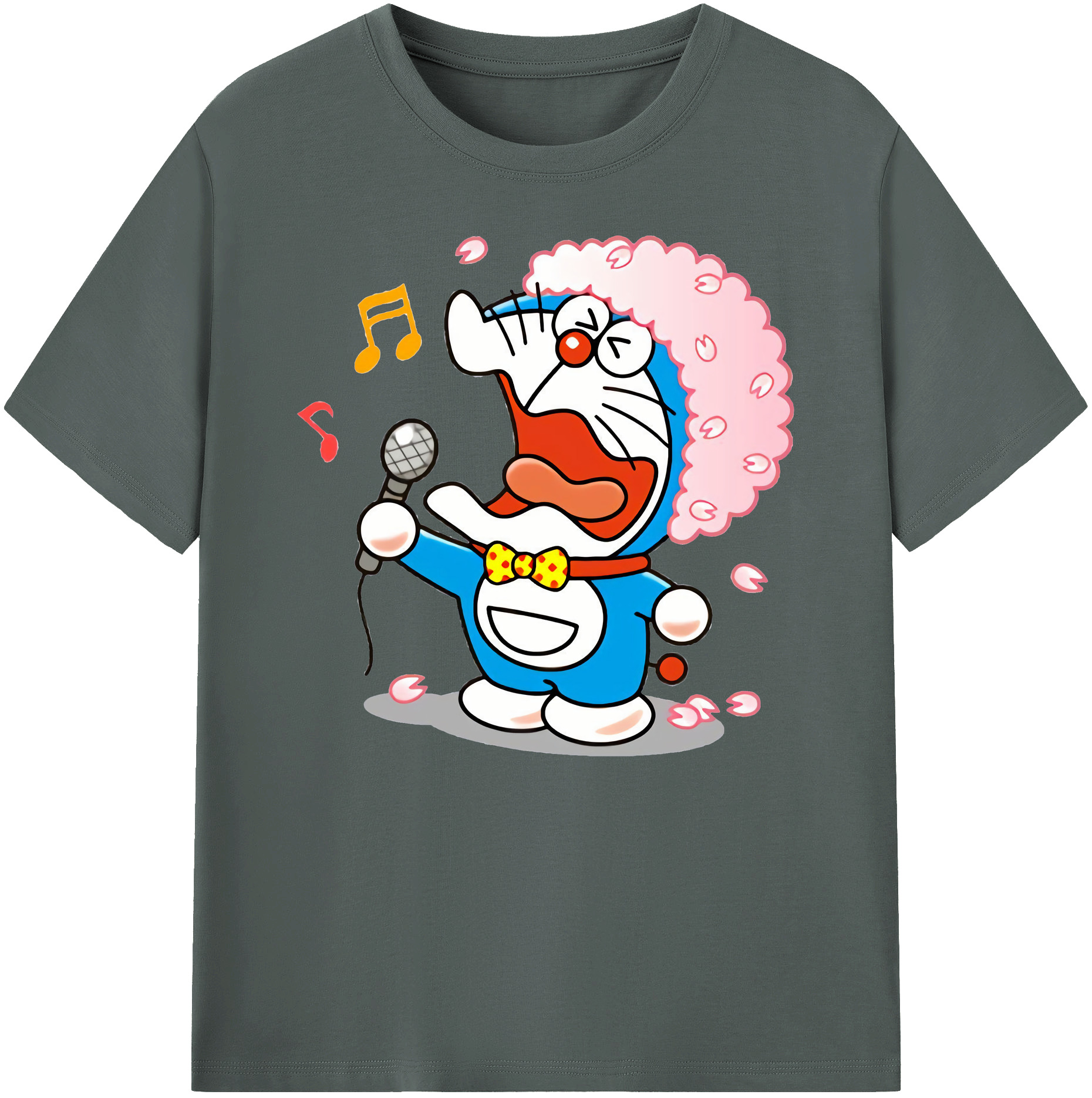 （画像用） ドラえもん Doraemon 綿100％ メンズ半袖Tシャツ｜肌触りやわらか＆通気性